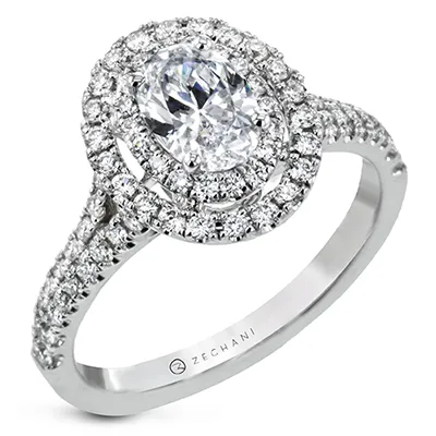 ZR2149 Engagement Ring in 14k Gold with Diamonds